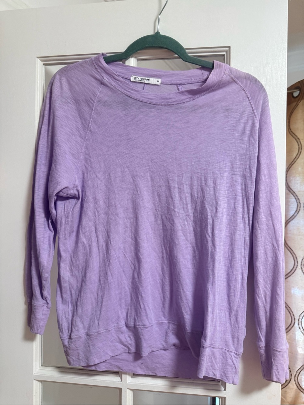 Stateside Lavender Slub Knit Top-m